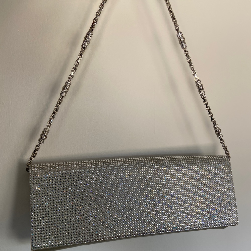 Rene Caovilla Silver Zafira Clutch bag